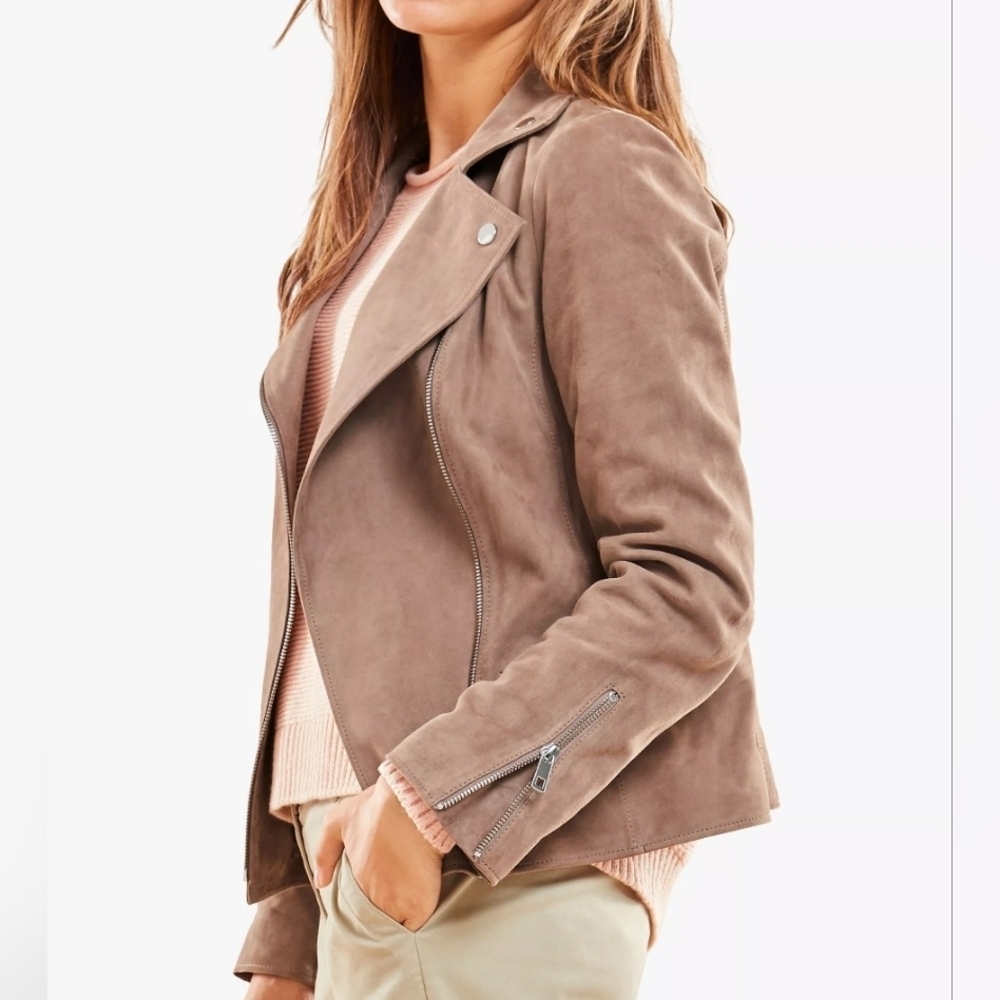 BLANKNYC Women's Taupe Suede Jacket.Size L - Picture 16 of 16